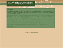 Tablet Screenshot of kellysbiblicalsolutions.com